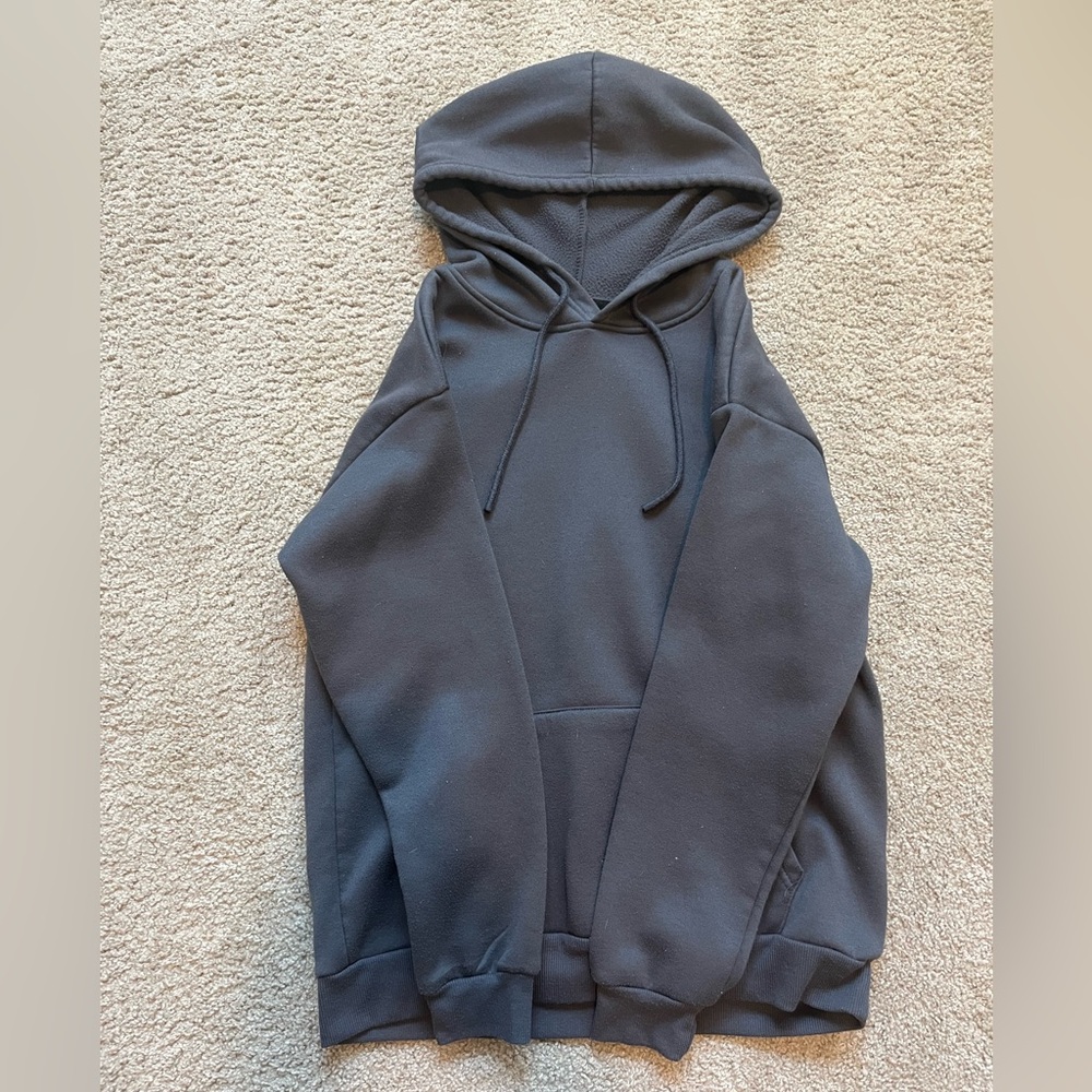 Dark gray oversized sweatshirt